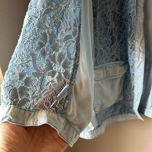 CHICO’S Lace Front Lightweight Jacket - Picture 6 of 8